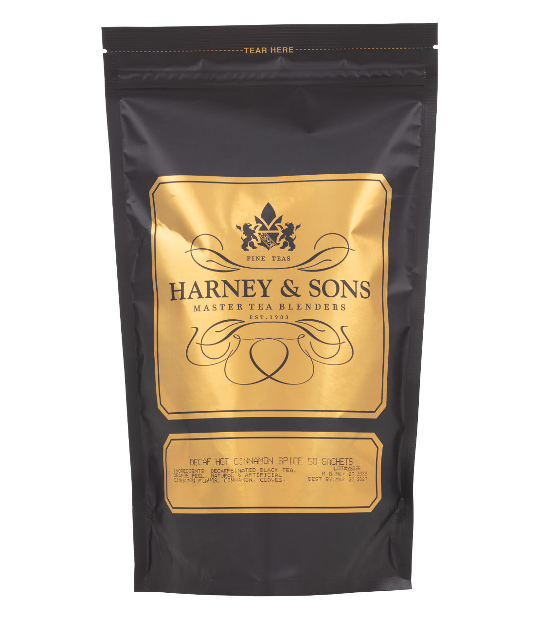 Decaf Hot Cinnamon Spice, Bag of 50 Sachets - Sachets Bag of 50 Sachets - Harneys