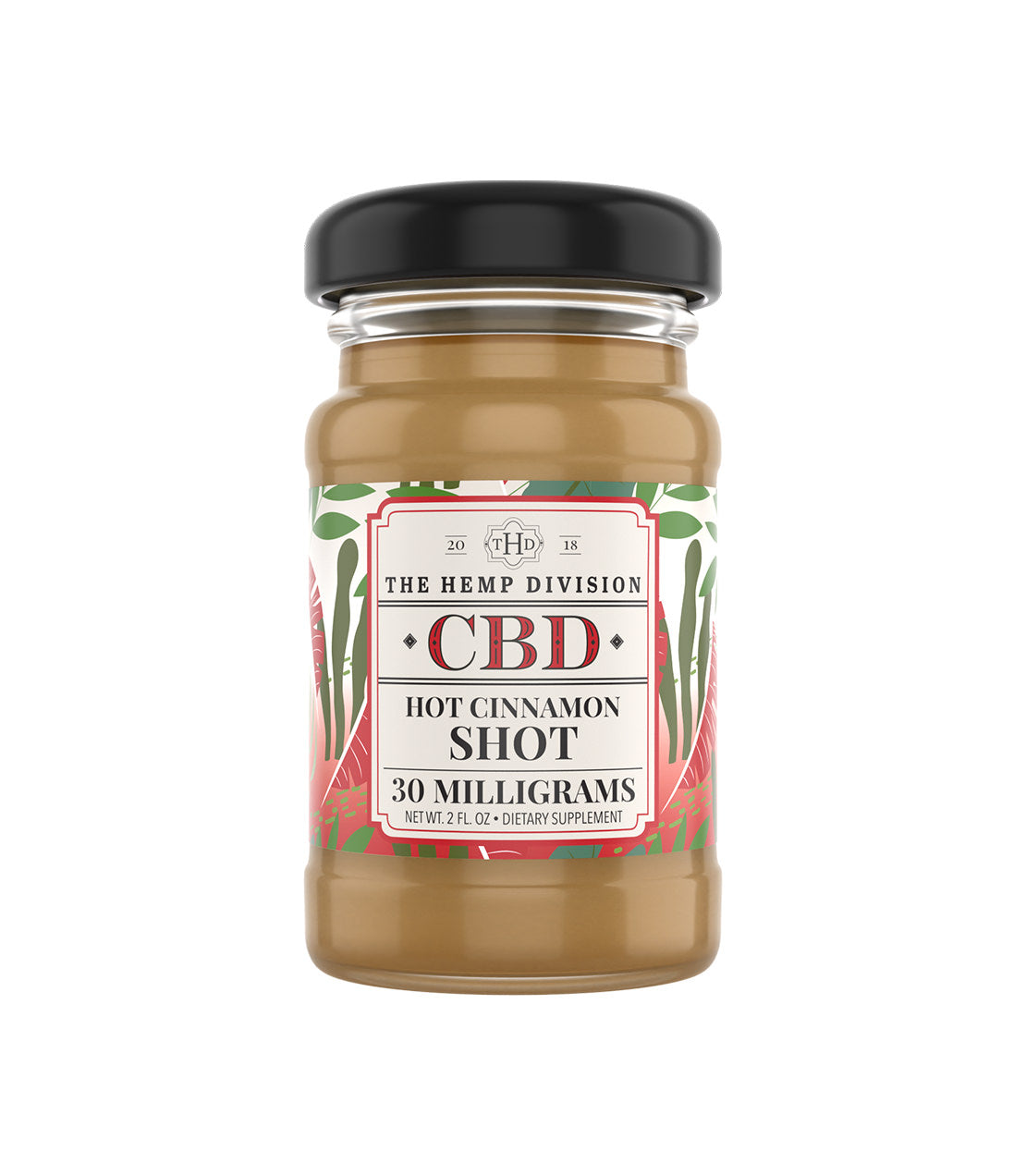 The Hemp Division- 2fl oz Hot Cinnamon Shot- 30 Milligram CBD
