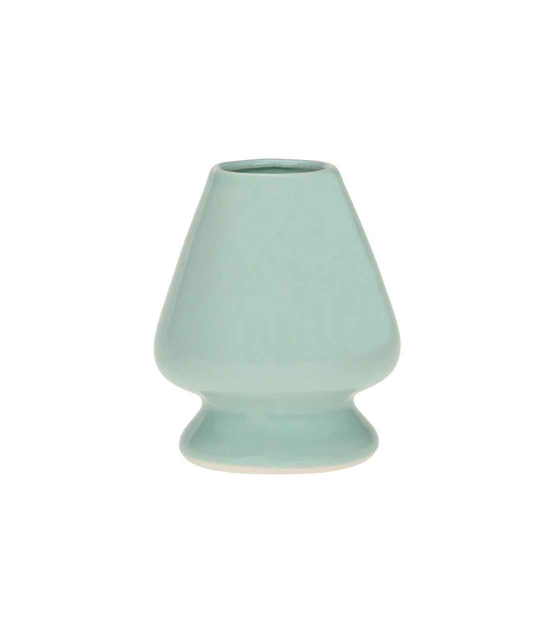 Ceramic matcha whisk stand in assorted colors, featuring a smooth, modern design for stylish storage.